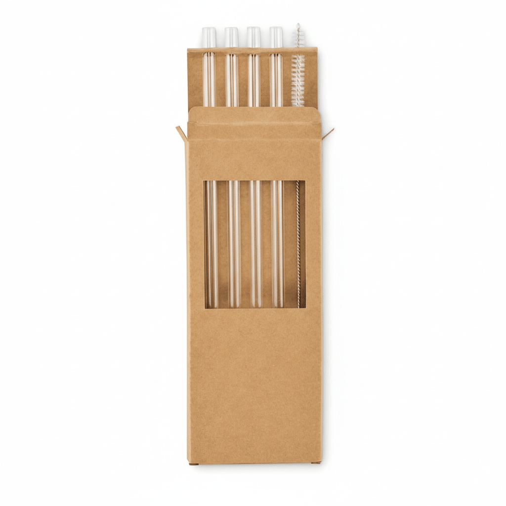 Glass Straw Set of 4