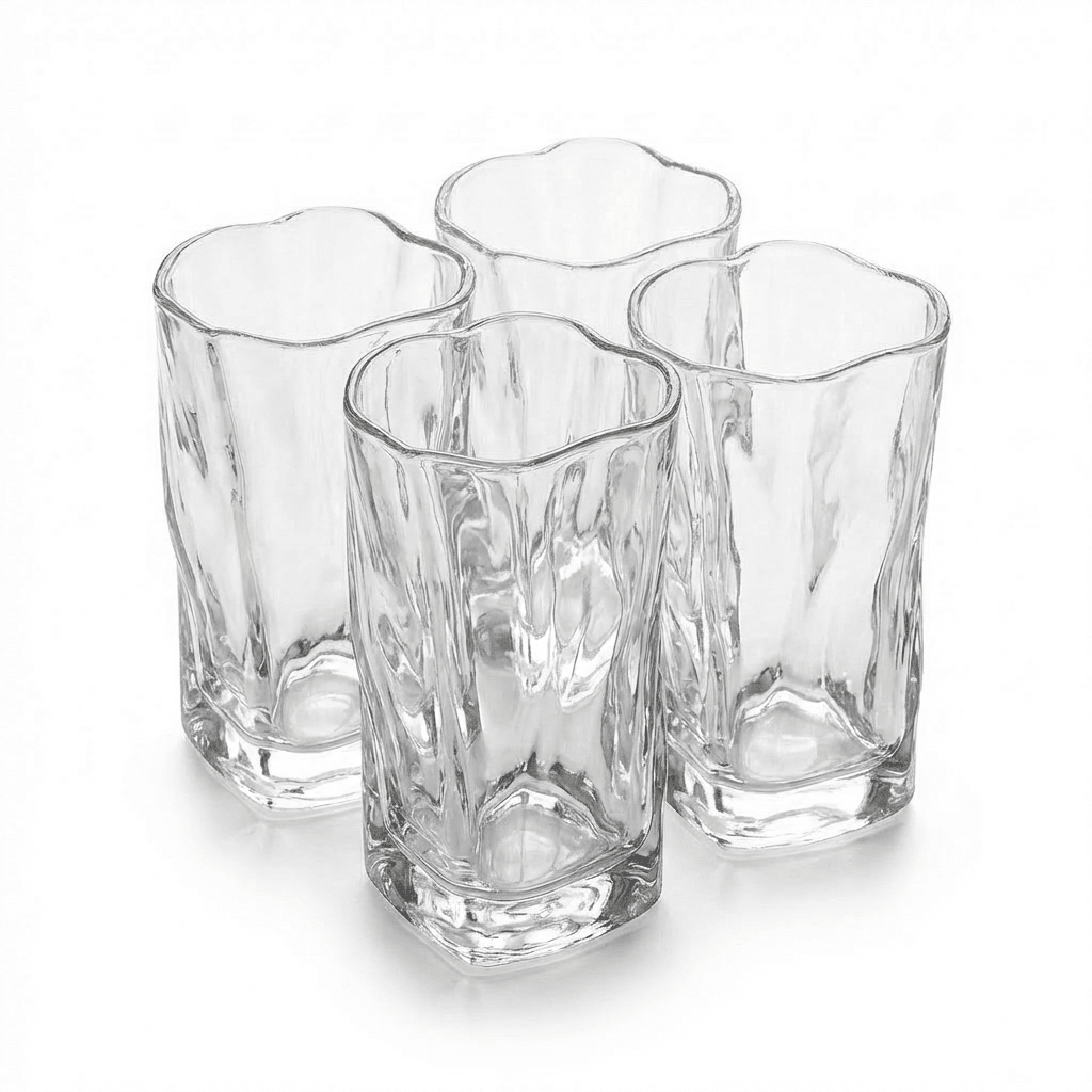 4 drinking glasses Raya Glass – Set of 4 Drinking Glasses – Zence Design