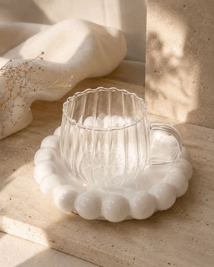 Sabah Glass Mug – Set of 4 Drinking Glasses
