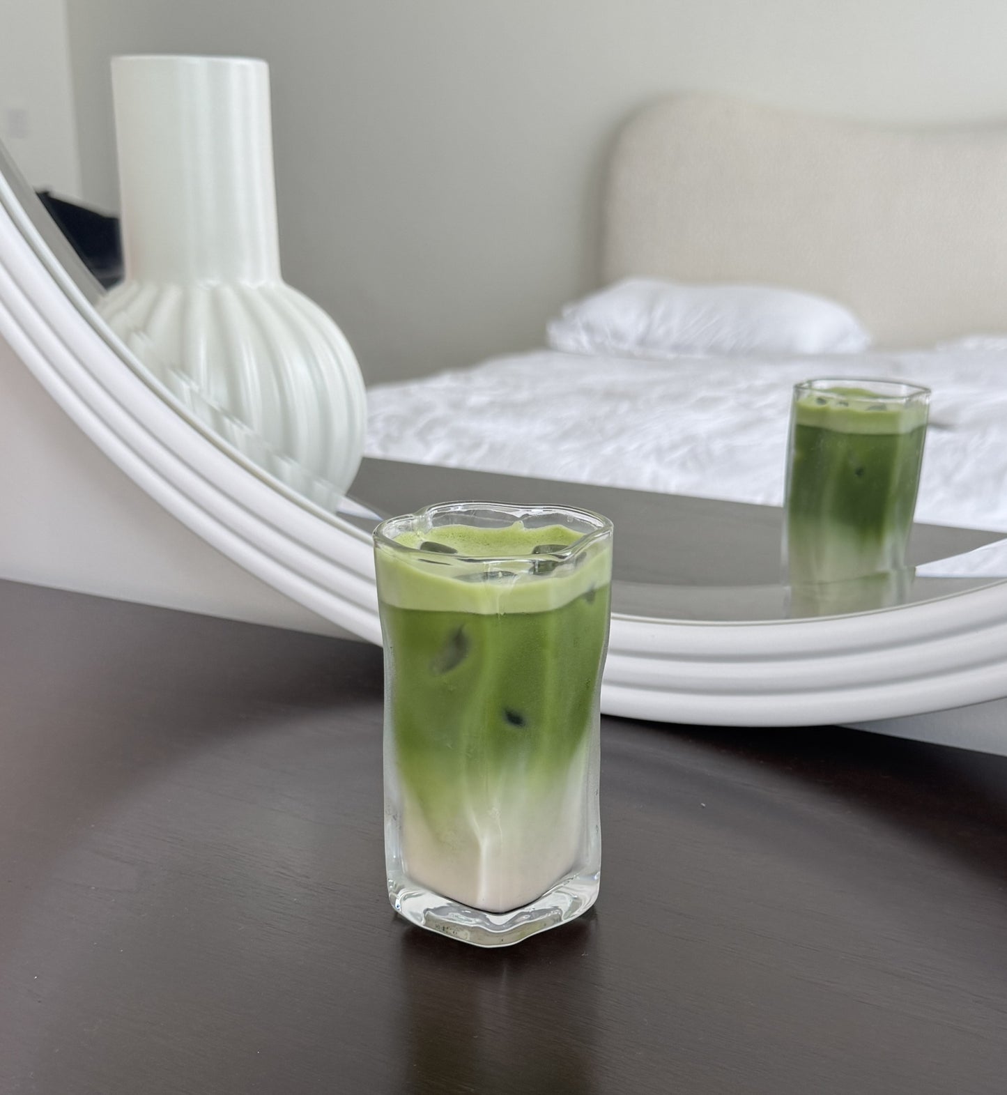 Iced Latte Lover Bundle Set 8 Glasses + 4 Glass Straws + 1 Ice Cube