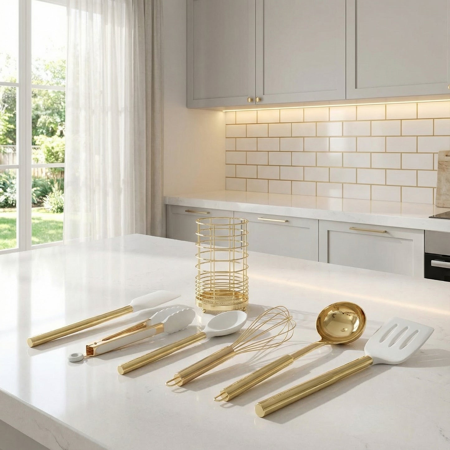 7 PCS Gold Kitchen Utensil