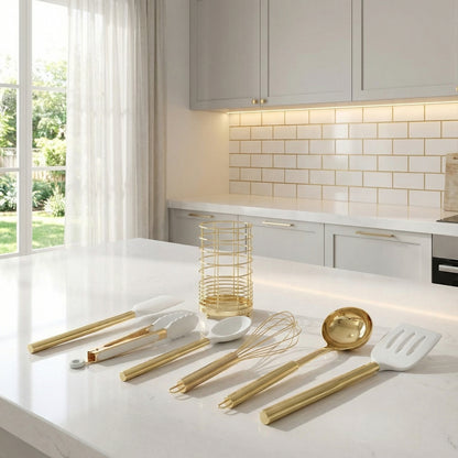 7 PCS Gold Kitchen Utensil