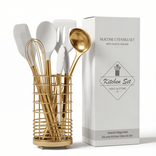 7 PCS Gold Kitchen Utensil